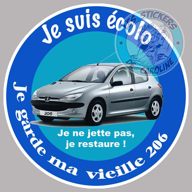 2 AUTOCOLLANTS ECOLO PICASSO CITROEN PARE-BRISE VIGNETTE CRIT AIR 7cm