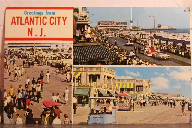 New Jersey NJ Atlantic City Greetings Postcard Old Vintage Card View Standard PC