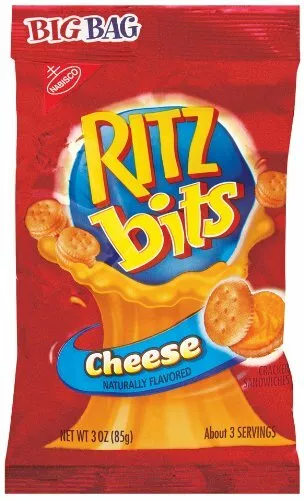 Nabisco Ritz Bits Cheese Sandwich, 3-Ounce Pouches [Pack of 36]