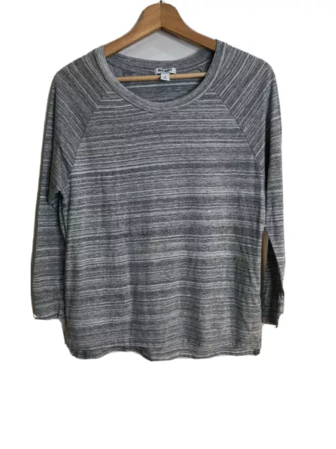 Old Navy Women’s Size XS Gray Space Dye Long Sleeve Casual Shirt