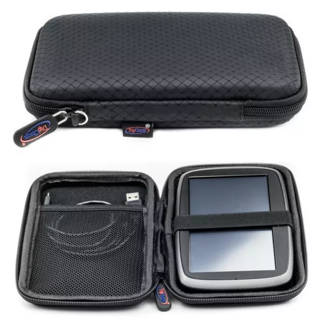 Slim Hard Carry Case For TomTom Start Via 62 Go CAMPER With Hand Strap