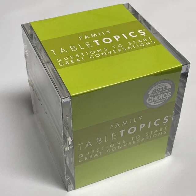 NEW TABLE TOPICS 'Family' Edition Questions To Start Great Family