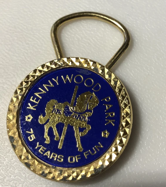 1974 Kennywood Amusement Park West Mifflin Pennsylvania Rides Coasters Keychain