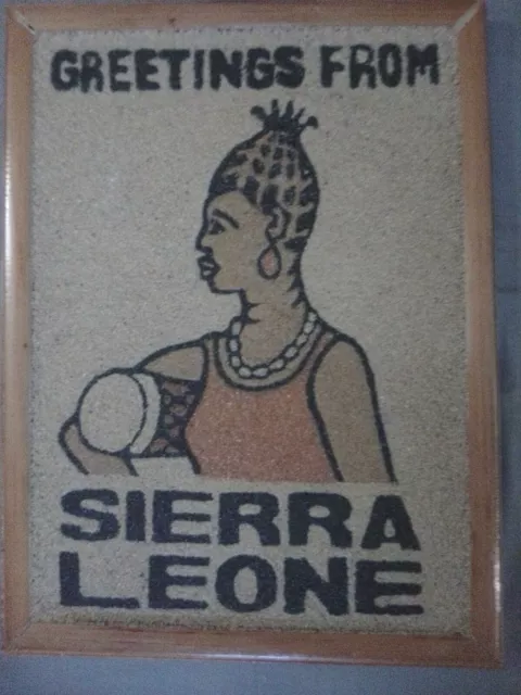 Art Made From The Different Sands Of Sierra Leone