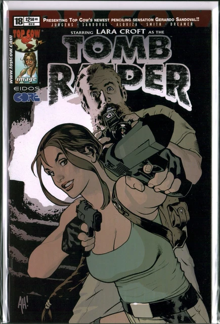 TOMB RAIDER #18 Lara Croft Adam Hughes Cover (2001) Top Cow NM (9.4)