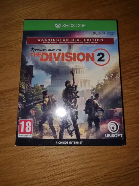 Tom Clancy's The Division 2 WASHINGTON DC EDITION XBOX ONE NUOVO SIGILLATO ITA