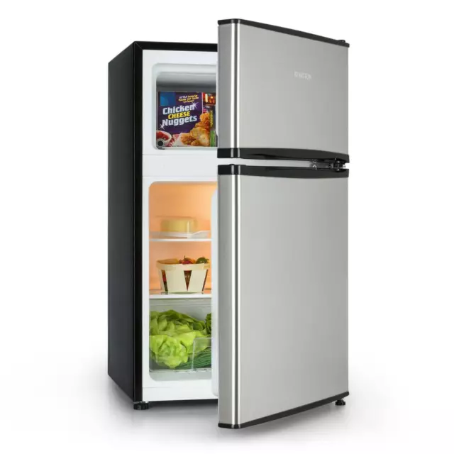 Klarstein Cool Fridge-Freezer Combination Silver SLIGHTLY DAMAGE COLLECTION ONLY