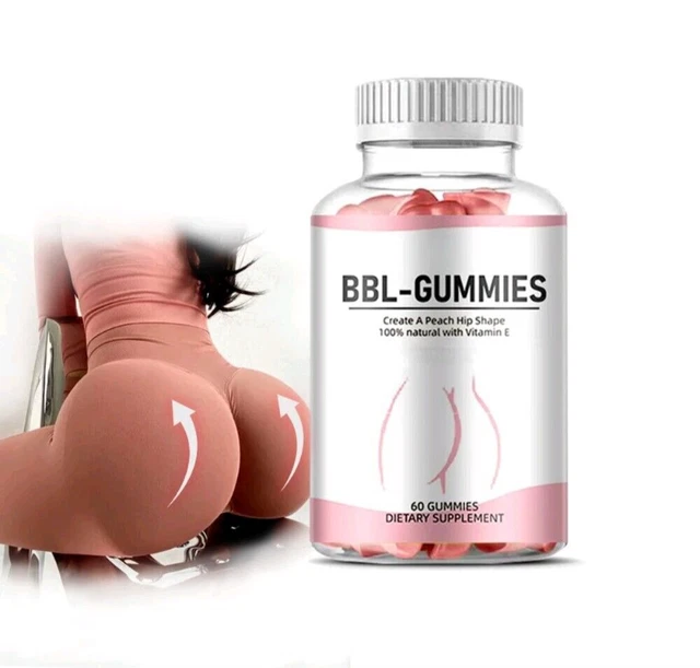 Hip butt enlargement. BBL Gummies à base d'ingrédients 100