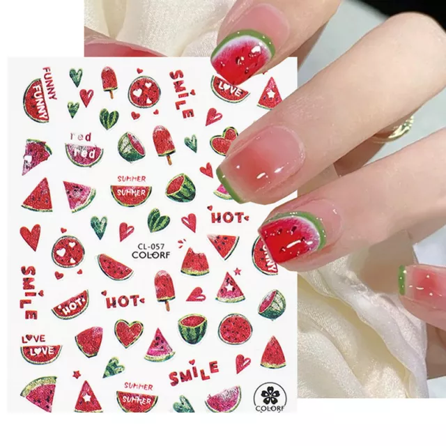 Nail Art 3D Nail Sticker Fruits Nail Stickers Nail Stickers Nail Décorations 》