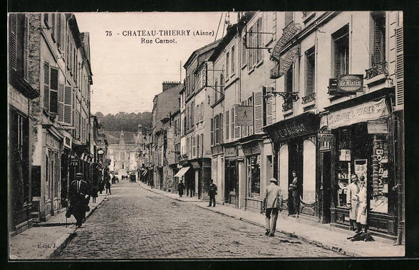 Chateau-Thierry Juillet 1918 La Rue Carnot WW1 Battle Ruins Aisne Fran
