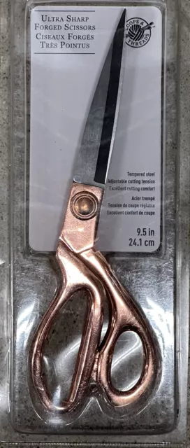 Bucles e hilos 9,5" Tijeras de sastre con filo de cuchillo a medida NUEVAS SELLADAS