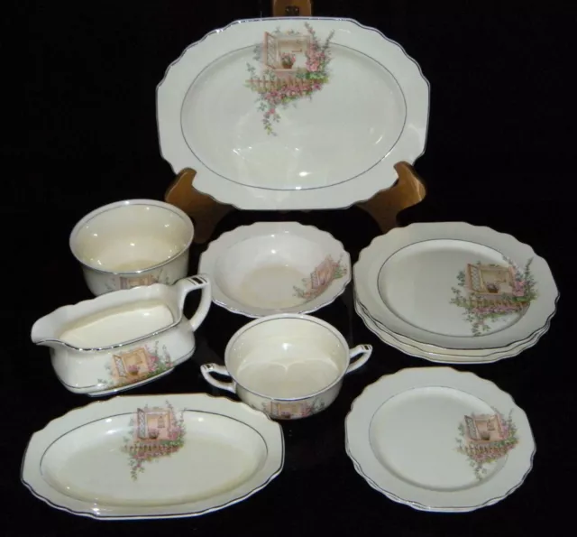 Vintage MCM W.S. George "Breakfast Nook" Canarytone China in Lido Shape 2