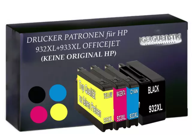 DRUCKER PATRONEN OFFICEJET für HP 932XL+933XL 7110 7510A 7610 6100 6600 6700