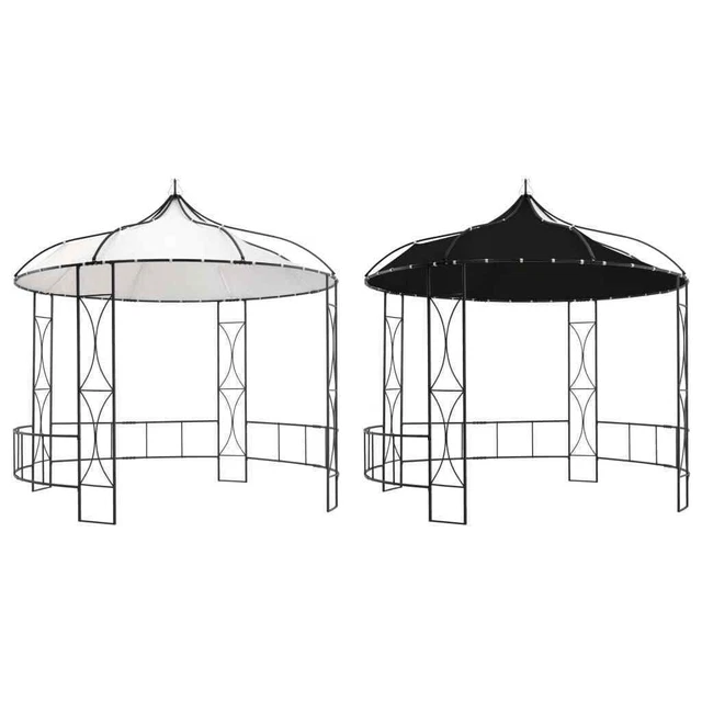 Pavillon 300x290 cm Rund Festzelt Partyzelt Gartenzelt Pergola Gartenpavillion