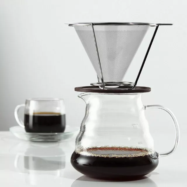 Kaffeefilter Metall Über Die Kaffeemaschine Gießen Trichter