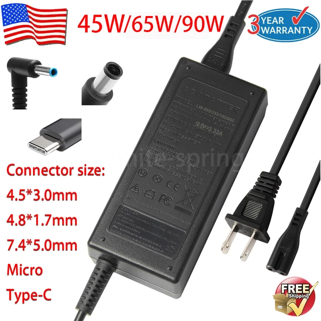 AC Adapter Laptop Charger For HP Pavilion ENVY Chromebook Probook Type C USB C