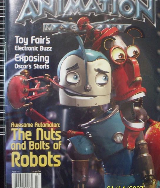 VINTAGE ANIMATION MAGAZINE Robots Movie Cartoon Characters March 2005 ...