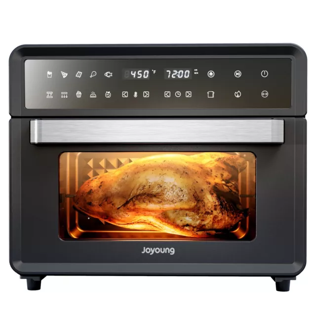 JOYOUNG Air Fryer Toaster Oven 28Qt Convection Oven Less Oil 13 Preset Functions