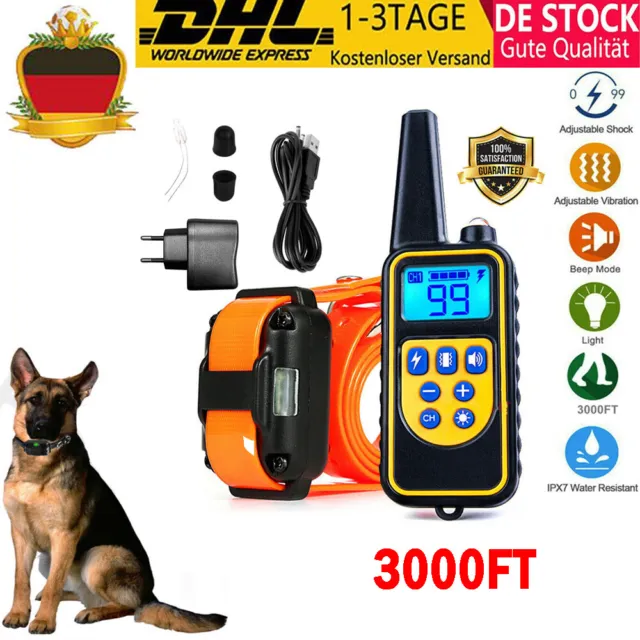 LCD Hund Ausbildung Erziehungshalsband Fernbedienung Training Ton Trainingshund*