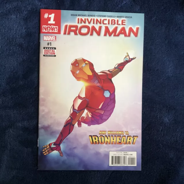 Invincible Iron Man #1 First Cover Appearance Riri Williams Ironheart NM