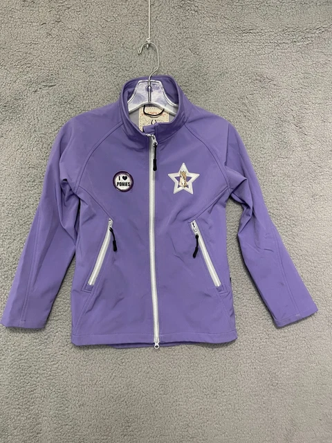 HORSEWARE IRELAND GIRLS PURPLE Zip Up Jacket- SIZE 11/12 Youth