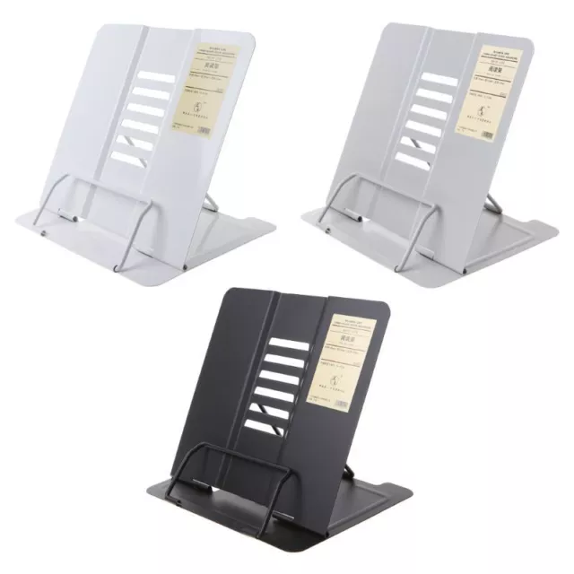 Portable Metal Adjustable Reading Holder Support Document Shelf Bookstand