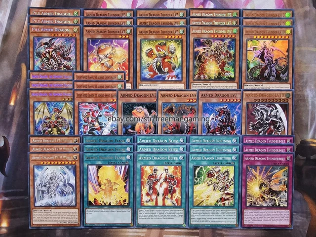 YUGIOH ARMED DRAGON Thunder Deck 40 Card Pile LV10 Flash Chazz Tournament  Ready $64.99 - PicClick