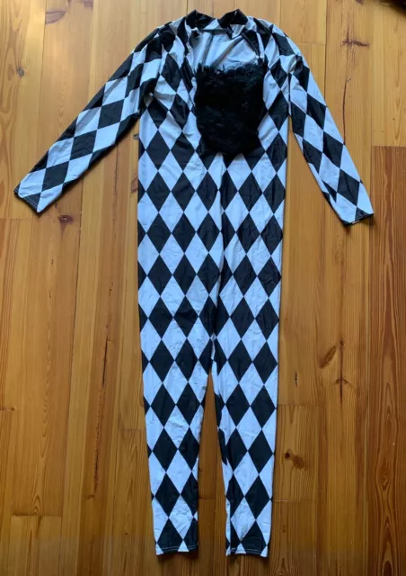 Freddie Mercury costume unisex medium halloween news of the world era harlequin 