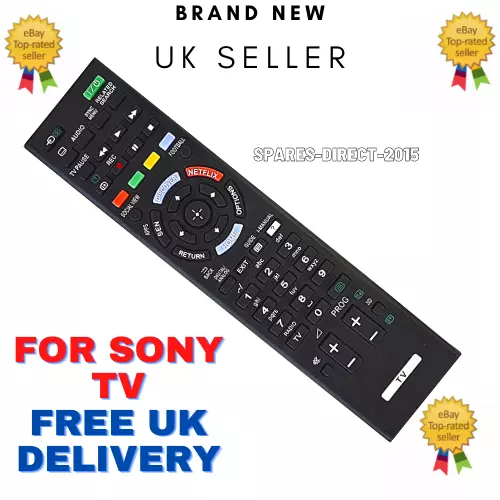 For Sony Bravia RM-YD102 RM-ED058 RMED058 Netflix 3D TV Remote Control