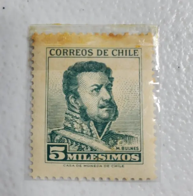 Correos De Chile M. Bulnes 5 Milesimos  06/267