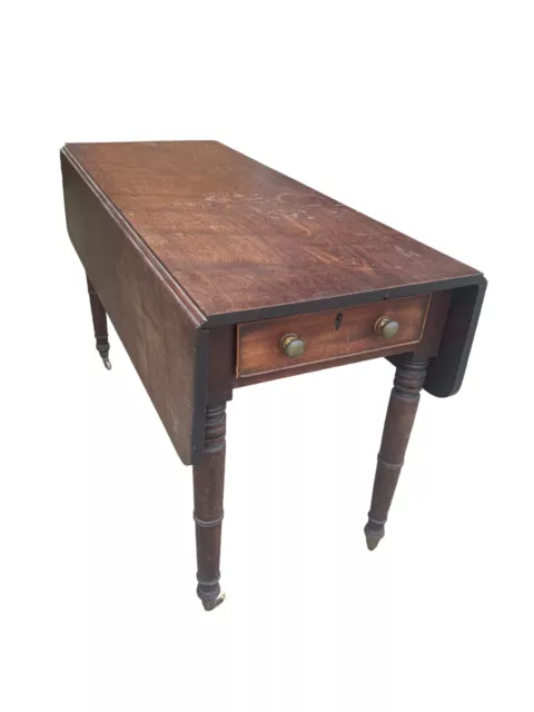 Antique Mahogany Pembroke Table With Drawer Uk Delivery