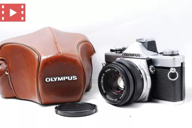 [READ! Exc+5 Case] Olympus OM-2N Camera Silver + Zuiko 50mm F1.8 Lens From JAPAN
