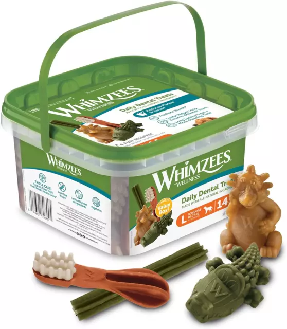 WHIMZEES by Wellness Gemischte Vielfaltsbox, Natürliche, Getreidefreie Zahnpfleg