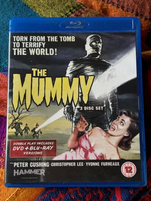 THE MUMMY Peter Cushing Hammer Film Movie Blu-Ray 3 disc
