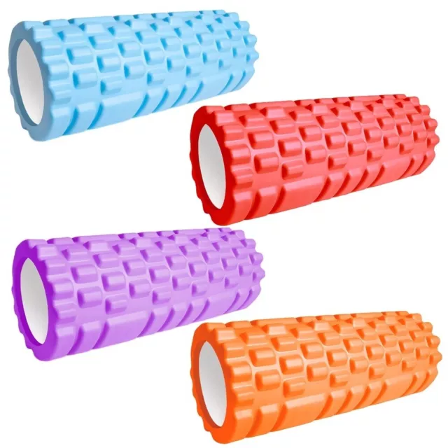 SlickReps Pilates Foam Roller Long Physio Yoga Fitness Gym Exercise 33/45cm