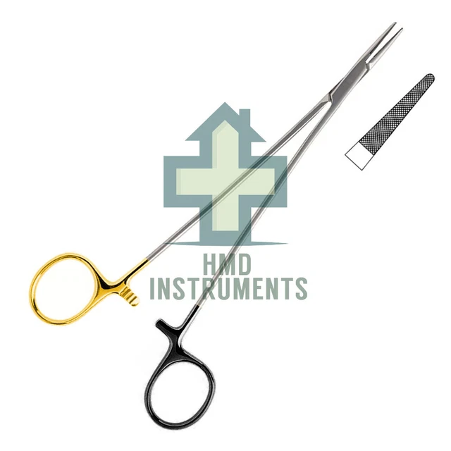 Tungsten Carbide Insert Debakey Needle Holder Stainless Steel