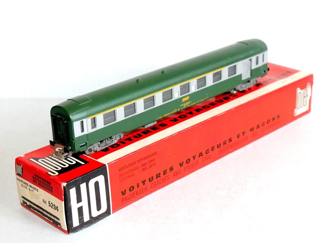 Jouef Romilly 1/2ème Classe SNCF Echelle HO Voiture de Voyageurs - Verte ( 5103) | Achetez sur