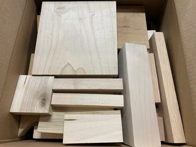 SCRAP HARDWOOD-DIY Craft Wood Hardwood Mix MAPLE ash OAK Poplar Variety
