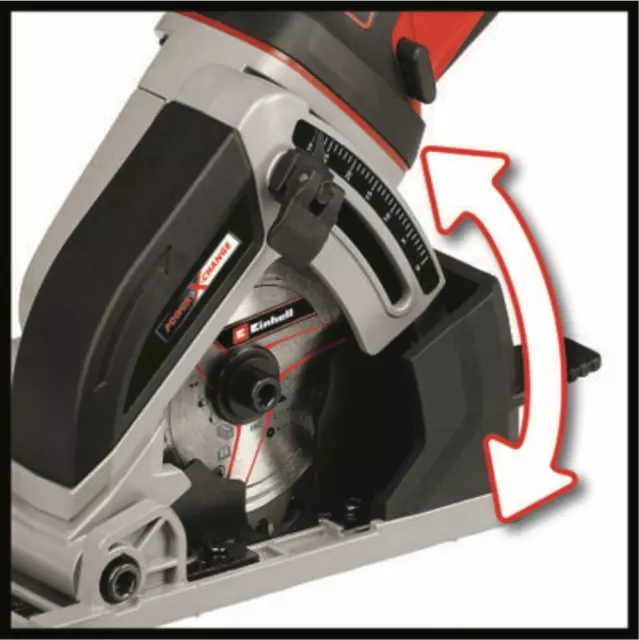 Einhell 18V Akku-Mini-Handkreissäge Te-Cs 18/89 Li Puissance X-Change Sans 3