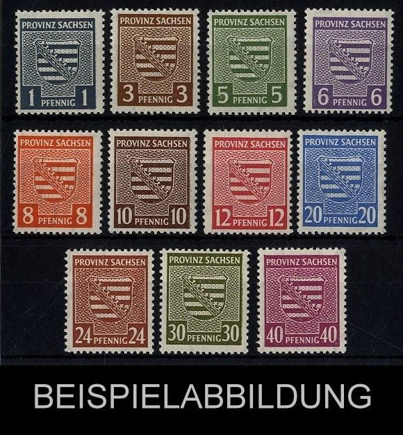 SBZ Sachsen, Michel Nr. 73-84 X (ohne Nr. 80) postfrisch [SB73X