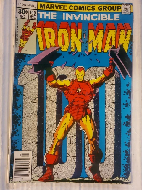 The Invincible Iron Man 100 Marvel Comics 1977 Newsstand Anniversary Issue