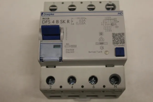 Doepke® Allstromsensitiv/ FI-Schalter 63A/30mA Typ B Neu OVP
