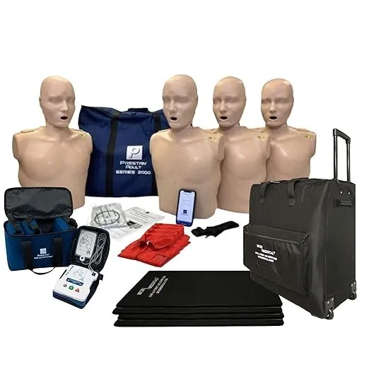 Series 2000 PRESTAN CPR Training Kit Adult Manikin 4-Pack w. Advanced Feedback