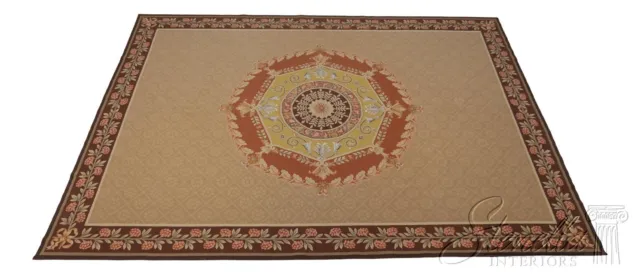 LF59554EC: French Aubusson Approx. 10x14 Room Size Rug