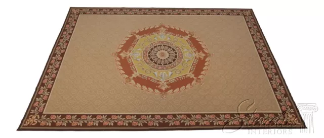LF59554EC: French Aubusson Approx. 10x14 Room Size Rug