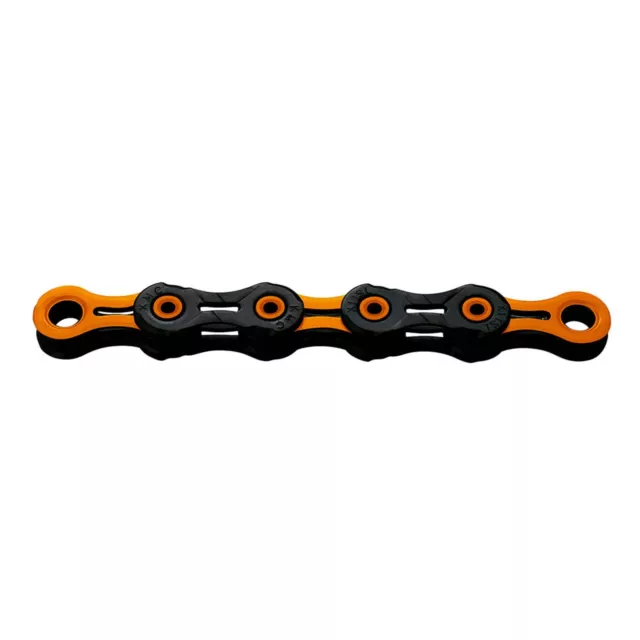 KMC X11-SL SUPER LIGHT MTB Road Bike DLC 11 Speed Chain 118 Links Black/Orange 2