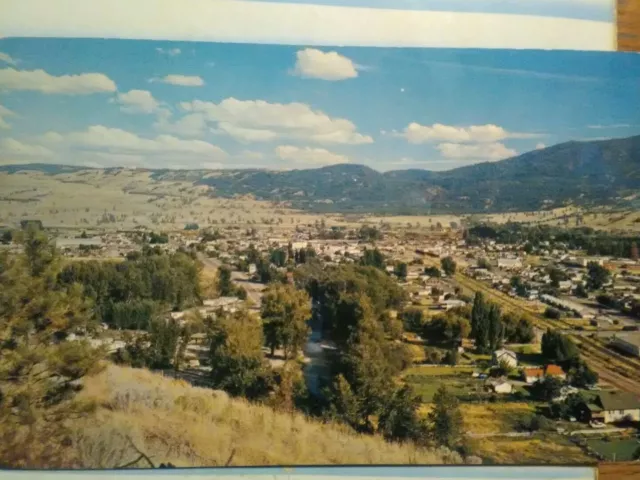 Post Card Town Merritt Highway British Columbia Canada.