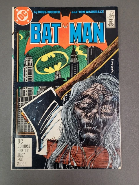 BATMAN #399 2ND PRINT -Doug Moench /Tom Mandrake  DC 1986