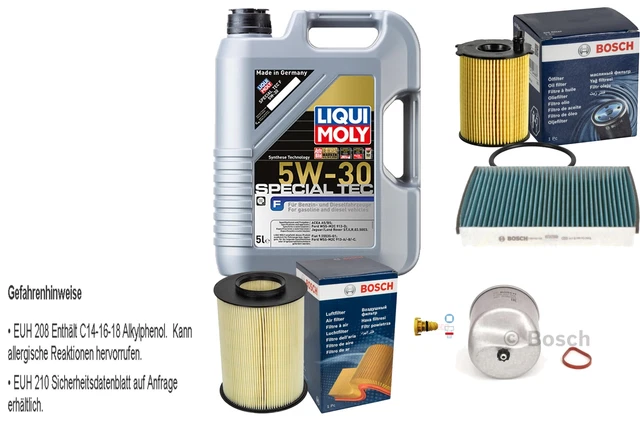 Produktbild von Filter Set Inspektionspaket 7 Liter Motoröl Special Tec F 5W-30 MANN