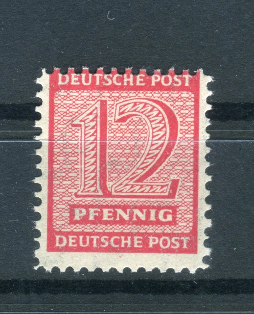 SBZ 119 BX West Sachsen Ziffern 12 Pf. postfrisch geprüft (25149)